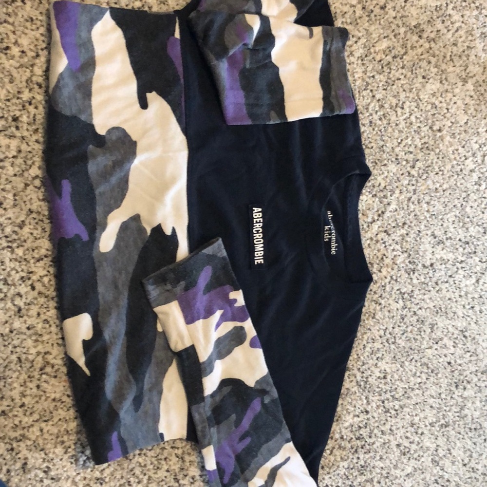 Boys 7/8 — Abercrombie kids — camo shirt